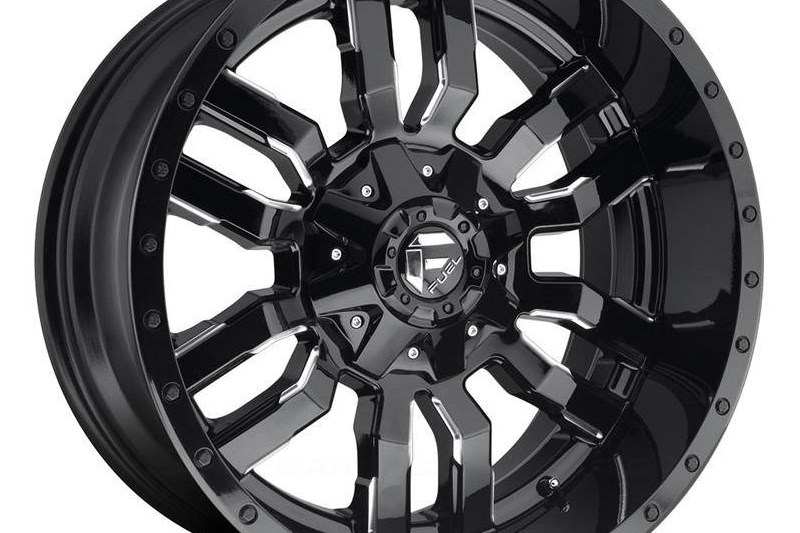 Alloy wheel D596 Sledge Matte Black/Gloss Black Lip Fuel 8.0x18 ET35 72,56 5x114.3;5x120