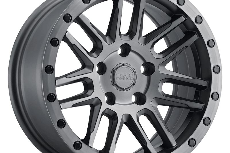 Alloy wheel Matte Brushed Gunmetal W/ Black Bolts Arches Black Rhino 8.0x18 ET30 71,5 5x127