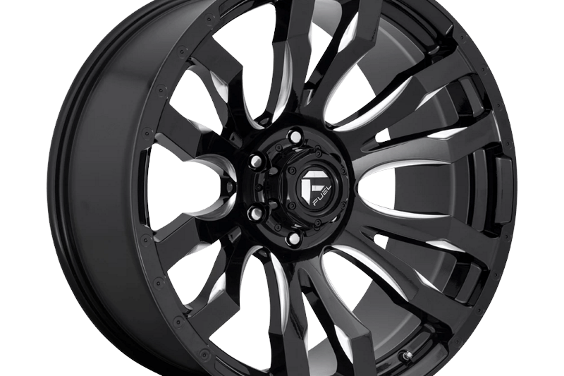 Alloy wheel D673 Blitz Gloss Black Milled Fuel 9.0x18 ET-12 71,5 5x127