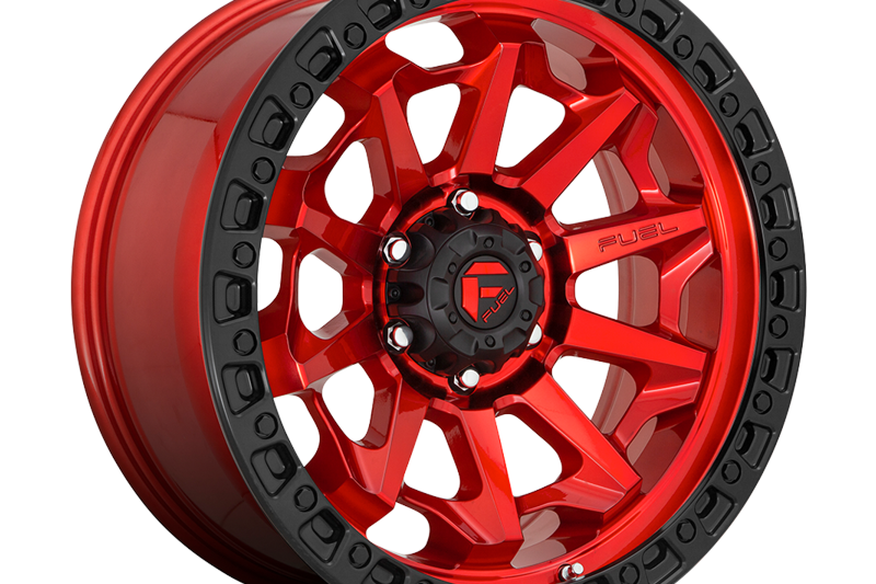 Llanta de aleacin D695 Covert Candy RED Black Bead Ring Fuel 9.0x18 ET20 71,5 5x127