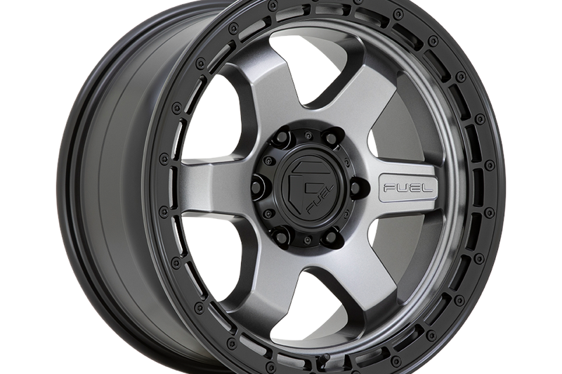Alloy wheel D752 Block Matte Gunmetal W/ Black Ring Fuel 9.0x18 ET20 71,5 5x127