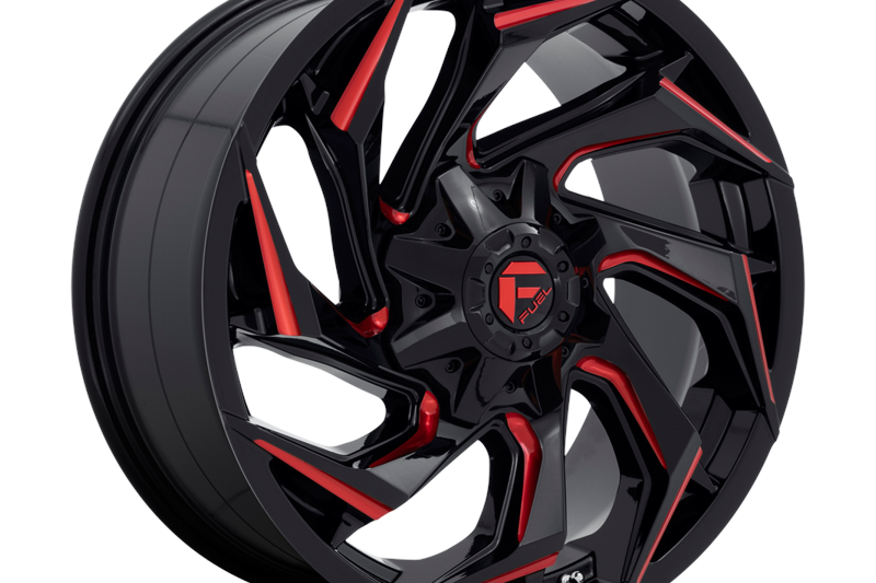 Alloy wheel D755 Reaction Gloss Black Milled W/ RED Tint Fuel 9.0x20 ET1 78,1 5x114.3;5x127