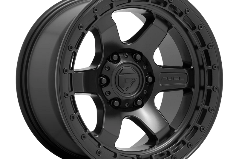 Alloy wheel D750 Block Matte Black W/ Black Ring Fuel 9.0x17 ET1 71,5 5x127