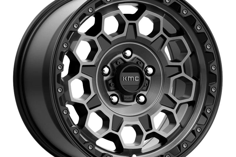 Llanta de aleacin KM545 Trek Satin Black W/ Gray Tint KMC 9.0x17 ET18 71,5 5x127