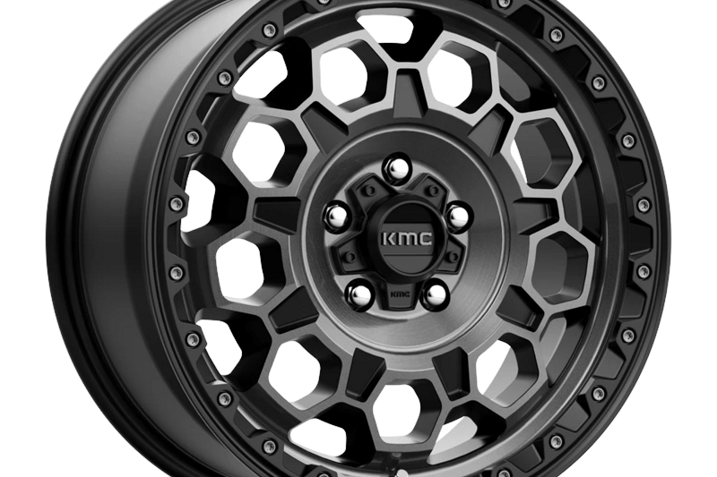 Alloy wheel KM545 Trek Satin Black W/ Gray Tint KMC 8.0x17 ET35 72,56 5x114.3