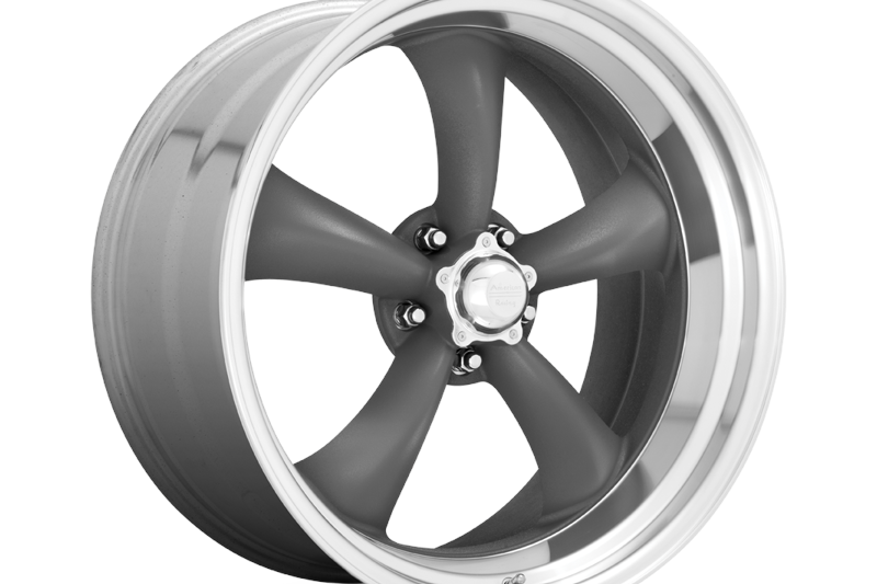 Alloy wheel VN215 Classic Torq Thrust II MAG Gray W/ Machined LIP American Racing 6x15 ET-6 5x114.3