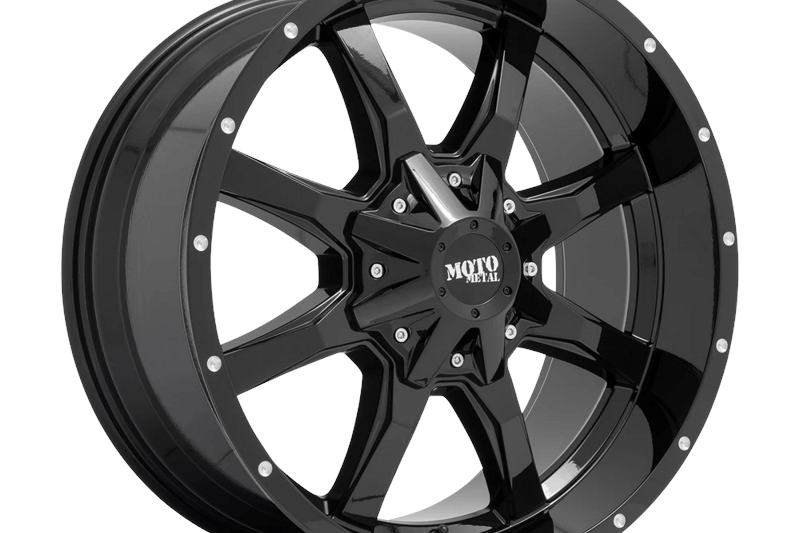 Llanta de aleacin MO970 Gloss Black W/ Milled LIP Moto Metal 9.0x20 ET0 78,1 5x127;5x139.7