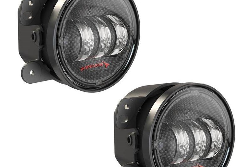 Faros antiniebla LED redondos carbono 4 Speaker 6145 J2 Series