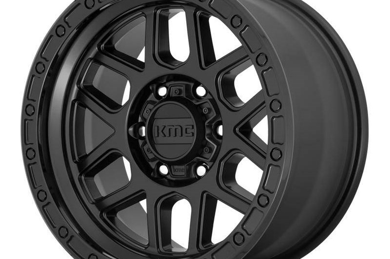 Llanta de aleacin KM544 Satin Black/Gloss Black Lip KMC 8.5x17 ET0 71,5 5x127