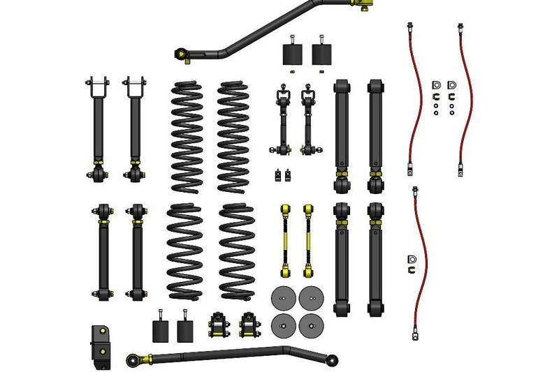 Kit de suspensin Clayton Off Road Overland+ Elevacin 4