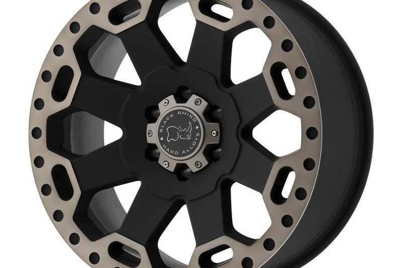 Alloy wheel Matte Black/Machined Dark Warlord Black Rhino 8.0x18 ET35 76,1 5x114.3