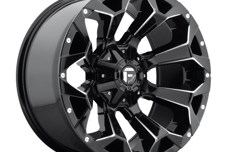 Alloy wheel D576 Assault Gloss Black Milled Fuel 9.0x17 ET-12 78,1 5x127;5x114.3