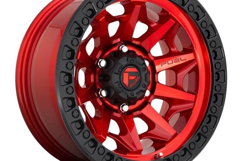 Alloy wheel D695 Covert Candy Red/Black Ring Fuel 9.0x20 ET1 71,5 5x127