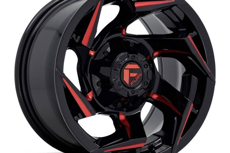 Llanta de aleacin D755 Reaction Gloss Black/Red Tint Fuel 9.0x20 ET20 78 5x114.3;5x127