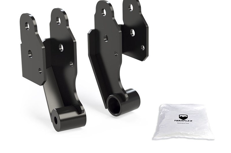 Extended-travel axle bracket kit rear upper control arms TeraFlex Lift 1-6