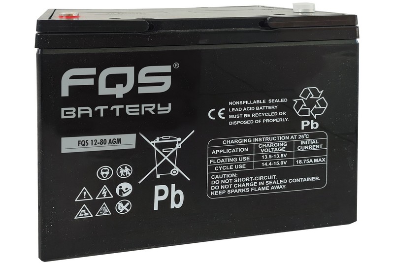 FQS FQS12-80AGM BATTERY INDUSTRIAL AGM 12V 70AH + I