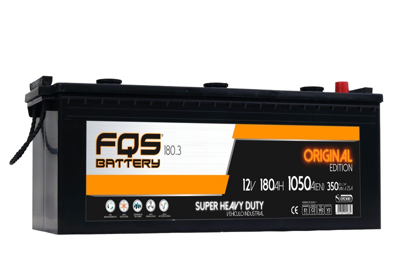 FQS FQS180.3 BATTERY ORIGINAL B 12V 180AH 1050A EN + I