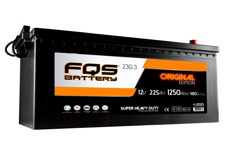 FQS FQS230.3 BATTERY ORIGINAL C 12V 225AH 1250A EN + I