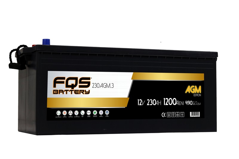 FQS FQS230AGM.3 BATERA AGM C 12V 225AH 1350A EN + I