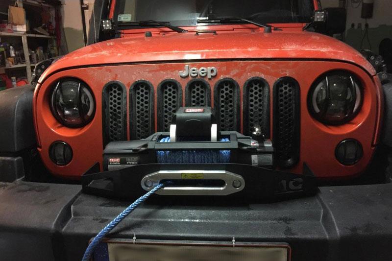 Jeep Wrangler JK JKU 2007 - 2018 hidden winch mount plate