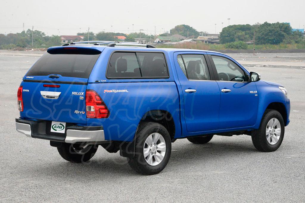 HardTop GSS fiberglass, with windows for Toyota Hilux 2016-