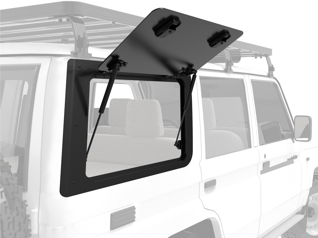 Ventana de ala abatible para Toyota Land Cruiser 76 / Lado derecho Aluminio - de Front Runner