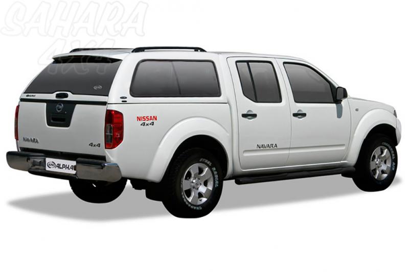 HardTop ALPHA en fibra, con ventanas para Nissan Navara D40 2005-2015