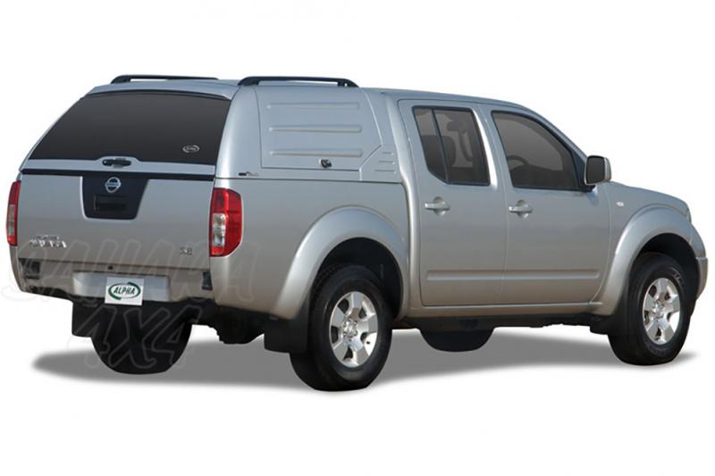 HardTop de trabajo ALPHA CML en fibra, con portones laterales para Nissan Navara D40 2005-2015