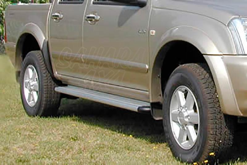 Side steps aluminum platform. type S50(doble and extra cabin) for Isuzu D-Max/Rodeo 2002-2012