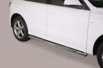 Pair of side bars with steps, oval section. Genre DSP for Land Rover Freelander II