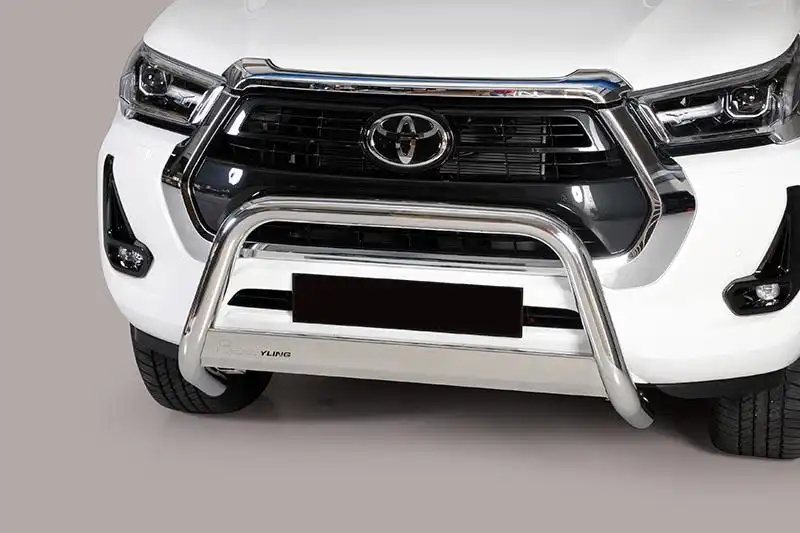 Defensa central inox 63mm con traviesa. Homologacin CE (solo 2021-) para Toyota Hilux Revo  - 