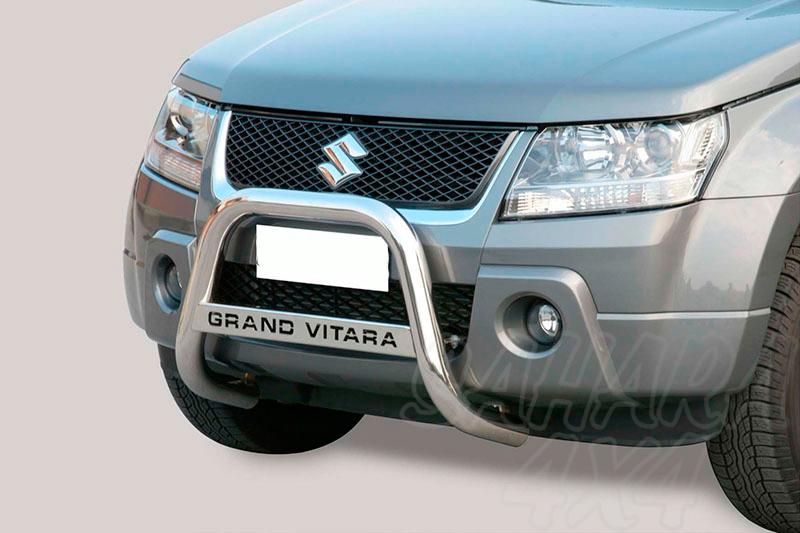 Defensa central inox 63mm con grabacin. Homologacin CE para Suzuki Grand Vitara