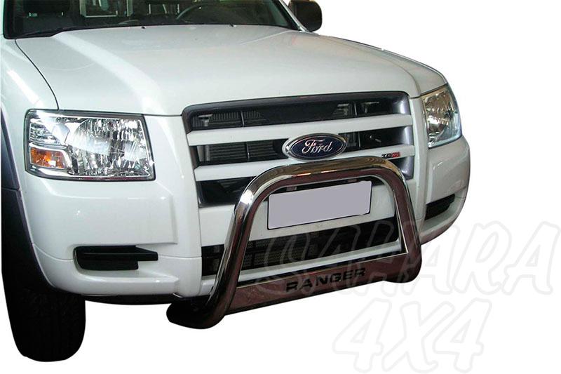 Defensa central inox 63mm con grabado para Ford Ranger 2006-2009