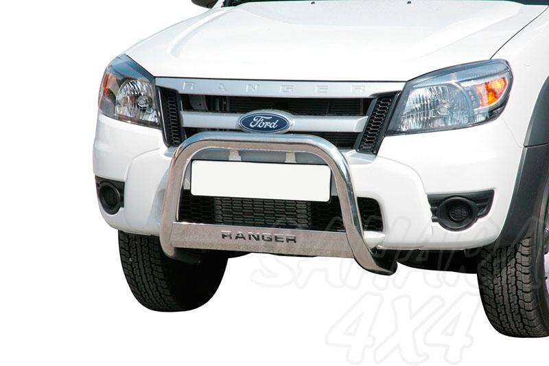 Defensa central inox 63mm con grabado para Ford Ranger 2009-2012