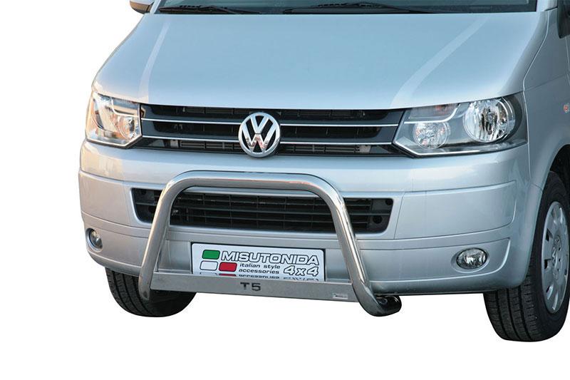 Front Bull Bar Inox 63mm insert for Vw Transporter T5 2010+