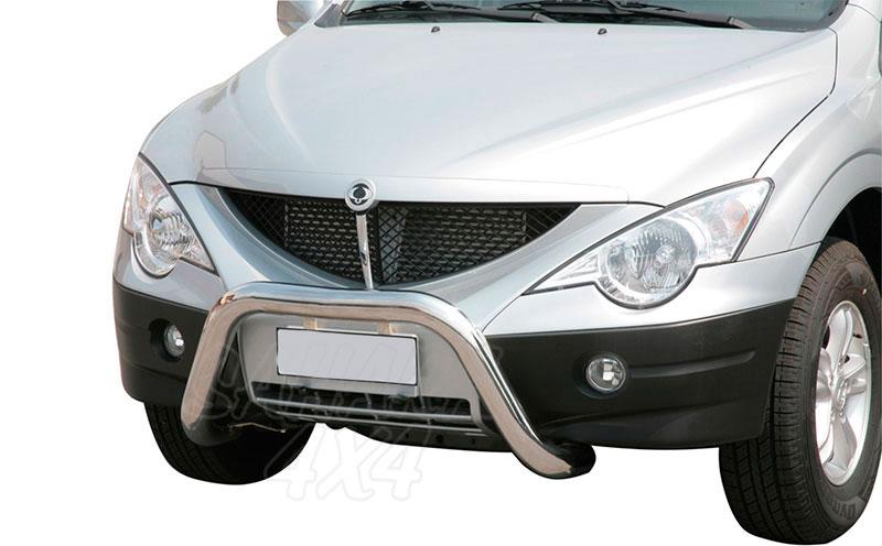 Front Bull Bar inox 76mm. CEE* for SSangyong Actyon Sports 2006-2011 - 