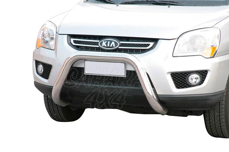 Front bull bar inox 76mm. CEE* for Kia Sportage 2008-2010