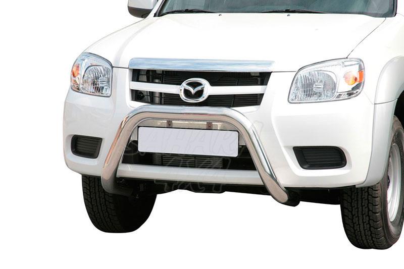 Defensa central inox 76mm sin traviesa. Homologacin CE para Mazda BT-50 2009-2012