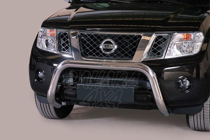 Front Bull Bar inox 76mm. CEE* for  Nissan Pathfinder V6 2010- - 