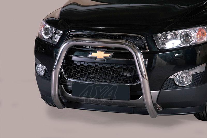 Front Bull Bar inox 76mm without midel bar for Chevrolet Captiva 2011- - CE Approval