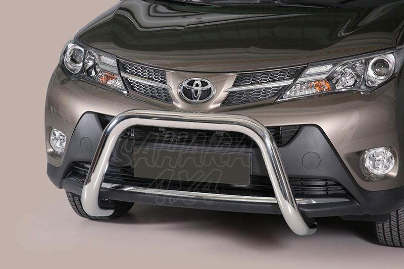 Defensa central inox 76mm sin traviesa. Homologacin CE para Toyota Rav4 2013-2016