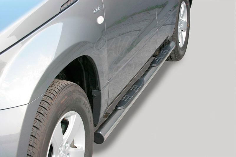 Side steps inox 76mm for  Suzuki Grand Vitara 2005-2008