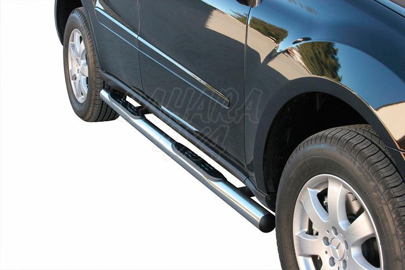 Side steps inox 76mm for Merdeces Benz ML 2005-2012