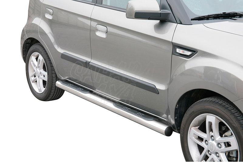 Side steps inox 76mm for Kia Soul 2009-2014 - 