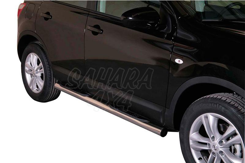 Side steps inox 76mm for Nissan Qashqai 2010-2014