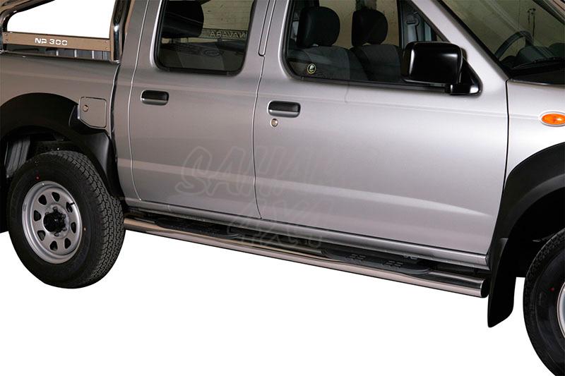 Side steps inox 76mm for Nissan NP300 2008-