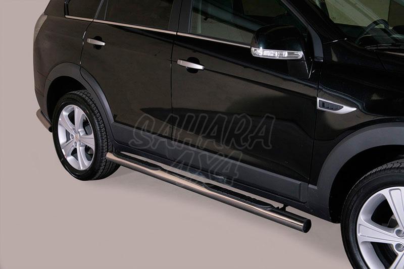 Side steps inox 76mm for Chevrolet Captiva 2011-
