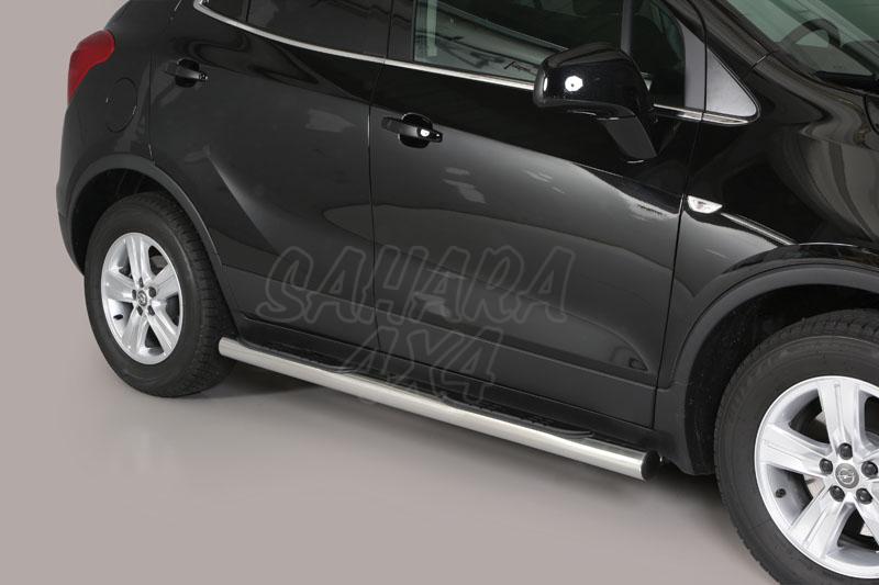 Side steps inox 76mm for Opel Mokka 2012-