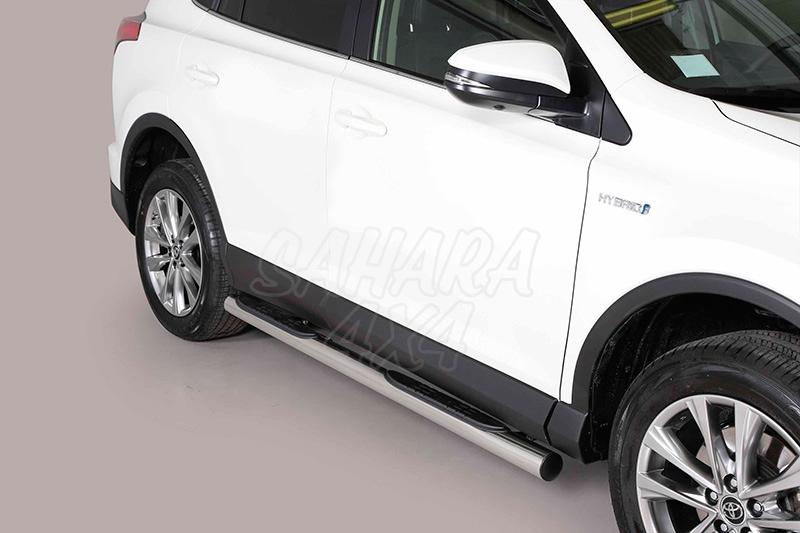 Side steps inox 76mm for Toyota Rav4 2013-