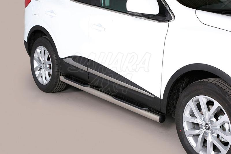 Side steps inox 76mm for Renault Kadjar 2015-